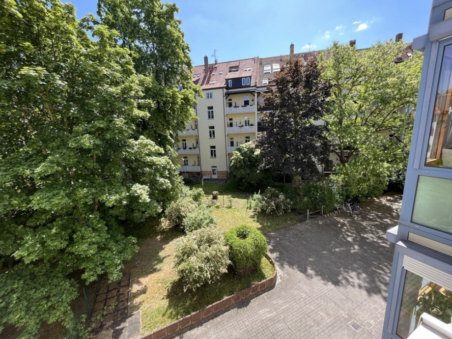Innenhof Etagenwohnung Leipzig
